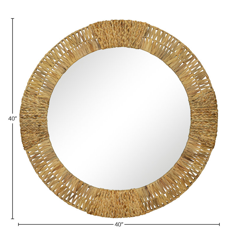 Folha Flat Metal Beveled Wall Mirror