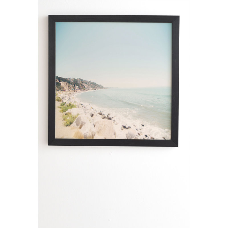 «So Cal Chic Malibu Mint», photographie, H 20 po x l 20 po x P 2 po, Armature en bambou, Pas de tapis