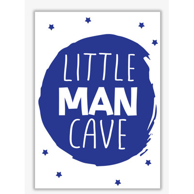 Little Man Cave Circle - Print