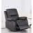 Genuine Leather Single Reclining Chair With Overstuffed Arm And Back For Living Room Bedroom, Brown-1837291933