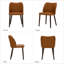 Chaise rembourrée en bois massif 18 po H