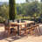 Asheton 8 - Person Acacia Wood Patio Dining Set with Extendable Rectangular Table-1811029481