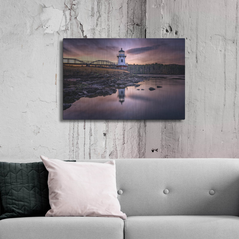 Mur en métal «Twilight At Doubles Point» par Rick Berk, H 24 po x l 36 po