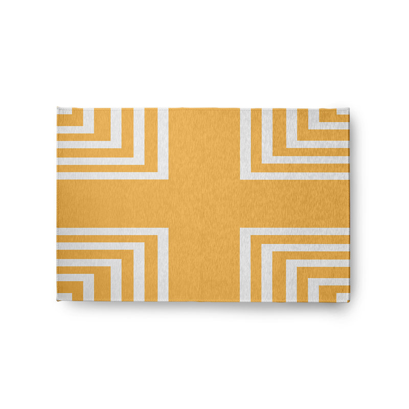 Chenille Geometric Indoor Rug, Rectangle 2' x 3'
