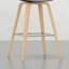 Tabourets Mid-Century modernes 2 - Tissu, Accent, Hip Look 2Pcs, Dossier bas, Revêtement