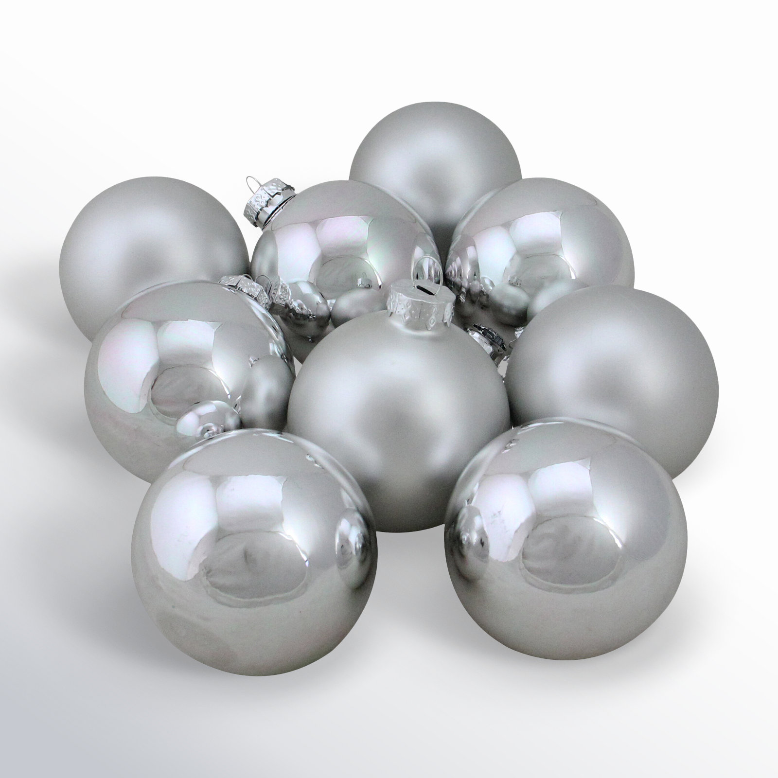Northlight Seasonal 3" Glass Bauble, Silver