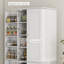 Armoire de cuisine, armoire de rangement moderne avec portes et tablettes, armoire autoportante-504092845