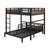 Metal Separable Bunk Beds With Raised Security Fence-157282121