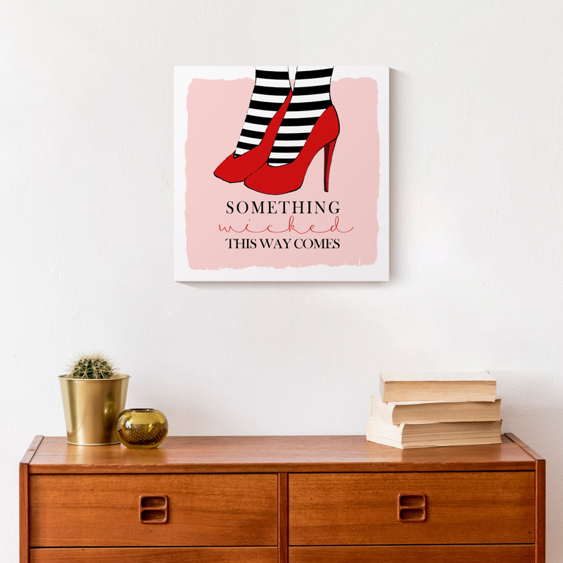 Pink Halloween Chic Canvas Wall Art, 12" x 12"