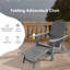 Chaise Adirondack pliante en plastique avec repose-pieds Espere-1902747106