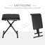 Adjustable Piano Bench, X-Style Folding Piano Stool