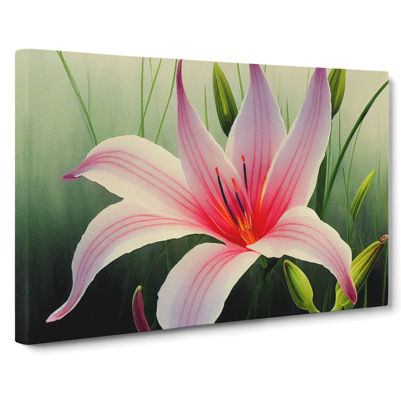 Epic Lily Flower - Wrapped Canvas Painting