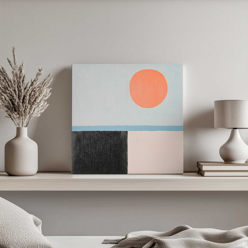 Impression sur toile Colorblock Sunset I par Walker Noble, H 30 po x l 30 po