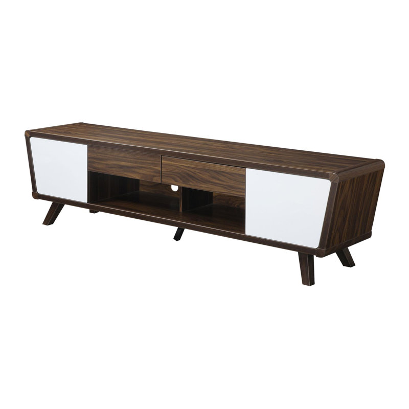Kacerek 73.6'' W Media Console in Brown and White