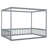 Canopy Frame Floor Bed With Fence, Guardrails-334026744-303294654