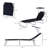 Adjustable Lounge Chair By - 4-Level Adjustment For Reading, Napping, Tanning Black Camping Sunbathing Foldable Design, Stable Construction