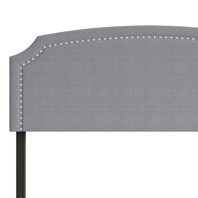 Richards Upholstered Headboard, Twin, Grey Linen