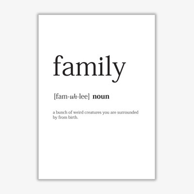 Family - Print