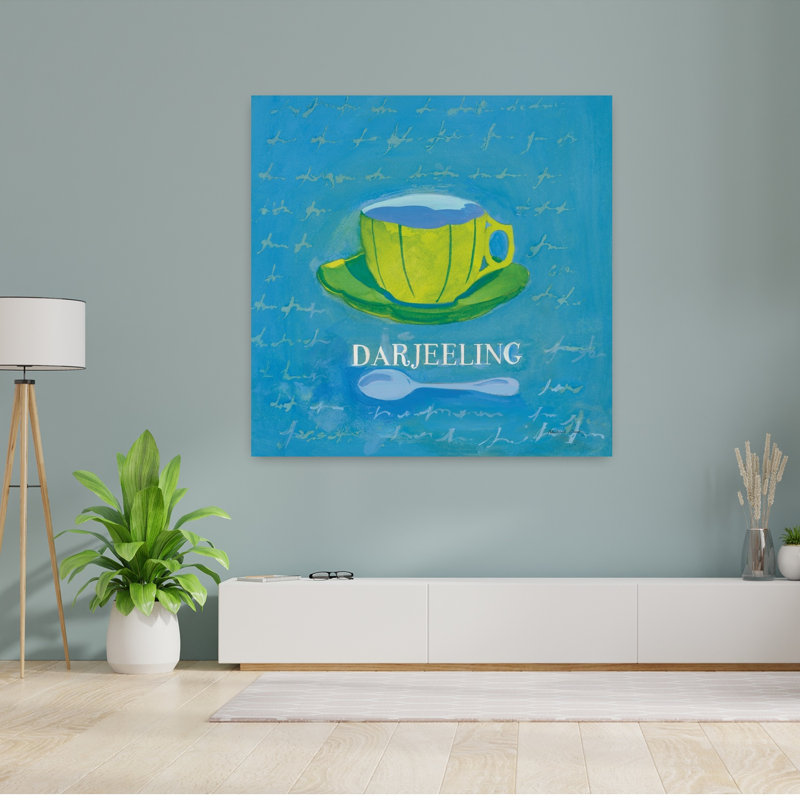 Darjeeling, art mural contemporain, H 48 po x l 48 po