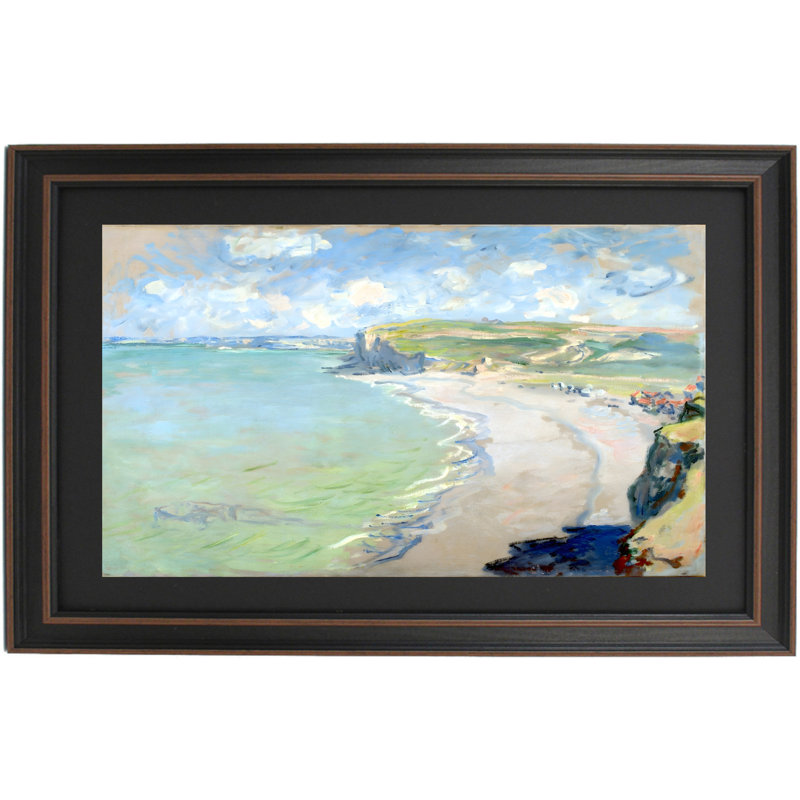 Plage à Pourville par Claude Monet, H 16 po x l 24 po