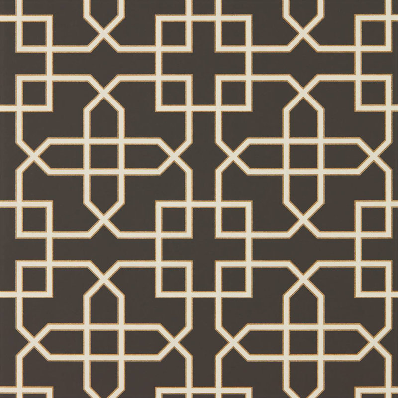 Hampton Trellis Wallpaper, Charcoal