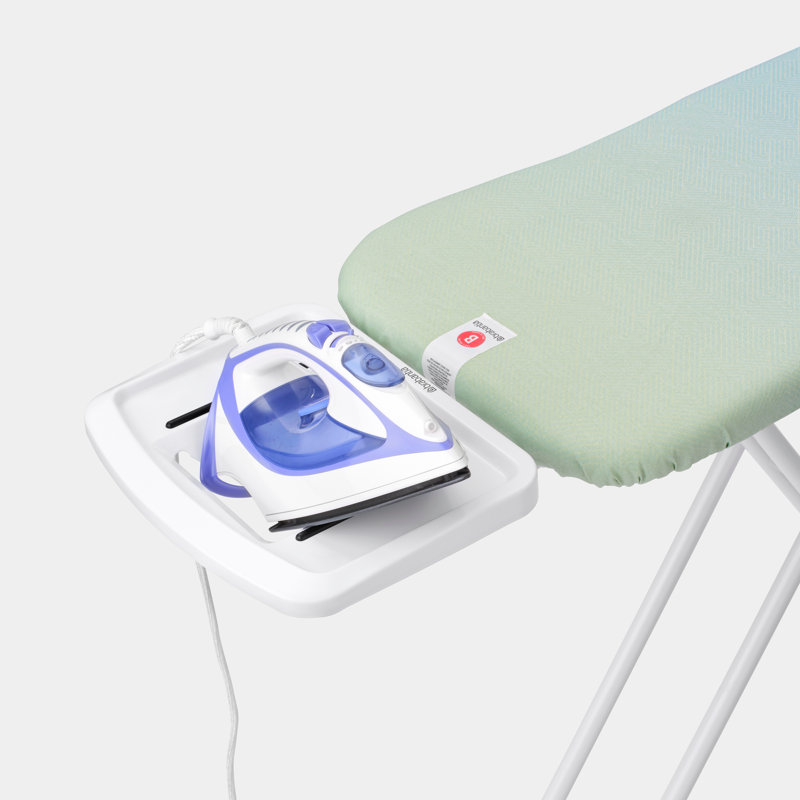 Brabantia Size B Ironing Board with Solid Steam Iron Rest, Soothing Sea