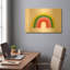 «Rainbow II» par Ann Kelle, art mural en métal doré, 24 po x 16 po-133630236