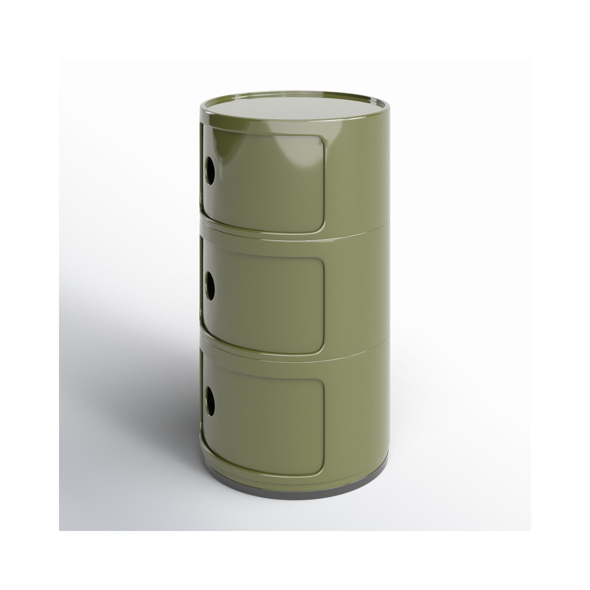 Componibili Round Modular Stacking Units, Green, 3