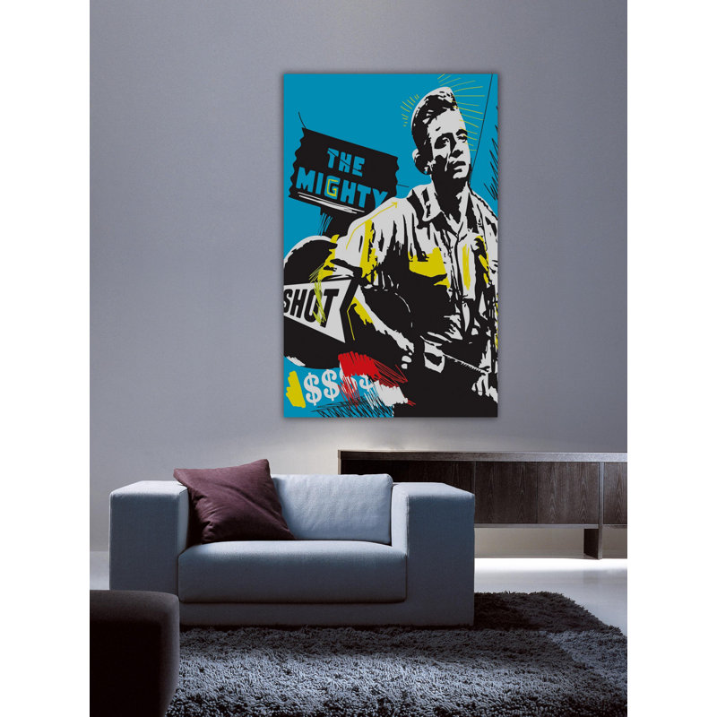« cash », reproduction sur toile tendue, H 18 po x l 12 po