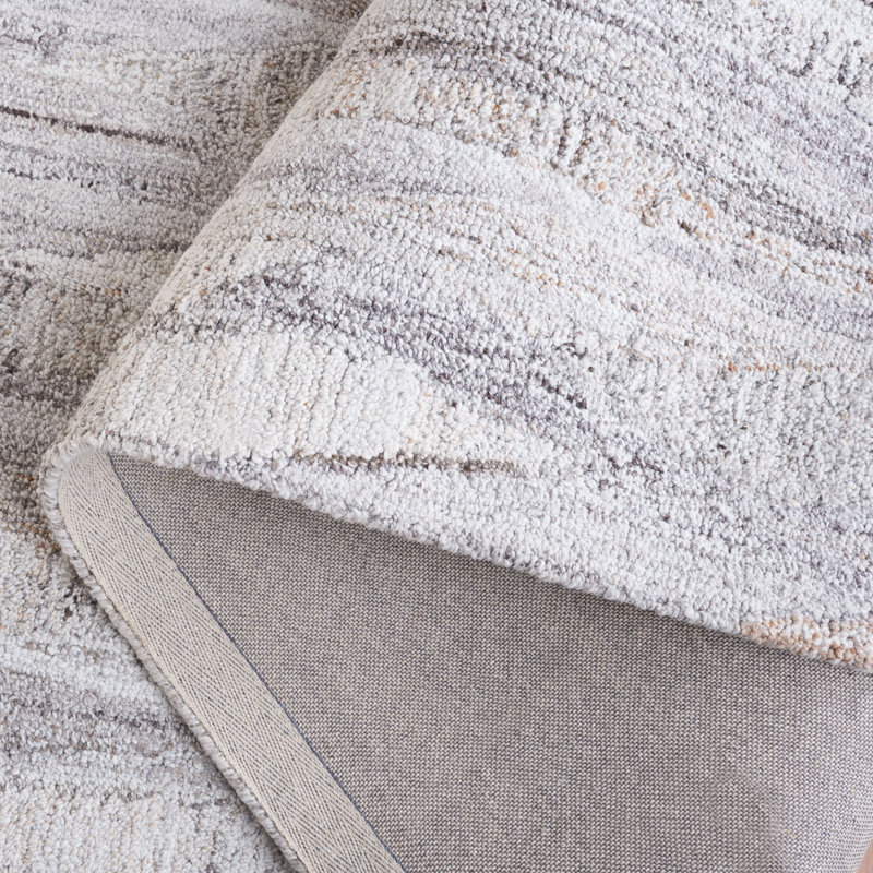 Raashid Abstract Hand Tufted Performance Abstract Rug, Rectangle 8' x 10'
