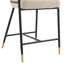Tabouret de comptoir rembourré de 26 po de hauteur avec structure en métal (ensemble de 2)-1461931341