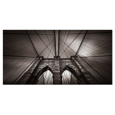 Reproduction de photo sur toile tendue, "brooklyn bridge at