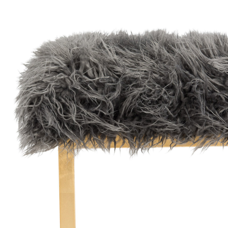 Shepherd Upholstered Ottoman, Gray