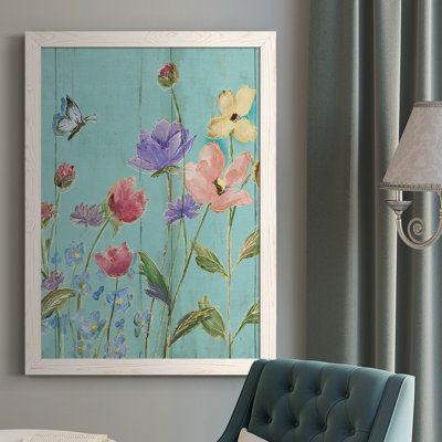 Alfidale Wildflower Flutter III, peinture sur toile encadrée