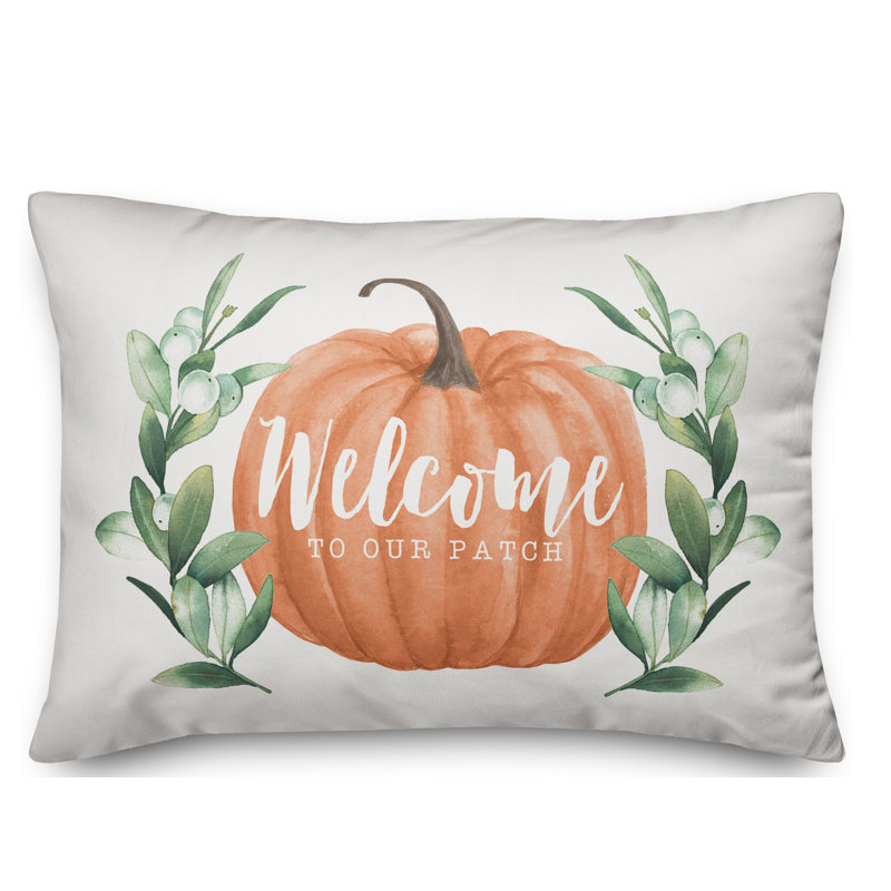  Welcome Pumpkin Rectangular Pillow