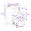 Meuble-lavabo simple autoportant moderne avec lavabo en céramique, porte à fermeture en douceur et grand espace de rangement-1478027080
