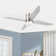 52" Arandip 4-Blade Flush Mount Led Ceiling Fan With Remote Control And Light Kit Included