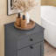 Caela Wood Cabinet Laundry Hamper with Handles