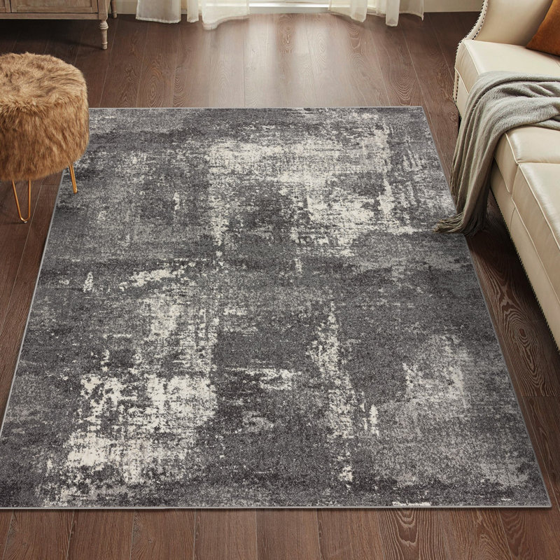 Tapis gris / beige Ellensburg, Rectangle de 5 pi x 7 pi
