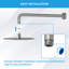 Bras de douche mural de 16 pouces avec bras d'extension de douche en acier inoxydable avec bras de douche-100668444