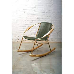 Solido Rocking Chair with Teak Wood Arms
