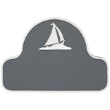 Sailboat Arch Address Sign Plaque