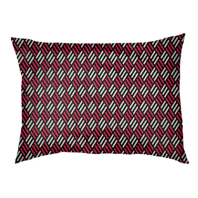 Campion Geometric Fleece Pet Bed