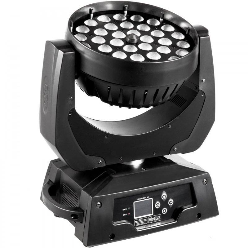 36 x 10w rgbw (4in1) à lumière de scène à lavage à 360 ° Dmx 13ch