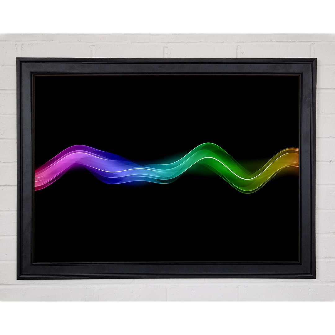 Gerahmtes Wandbild Rainbow Wave