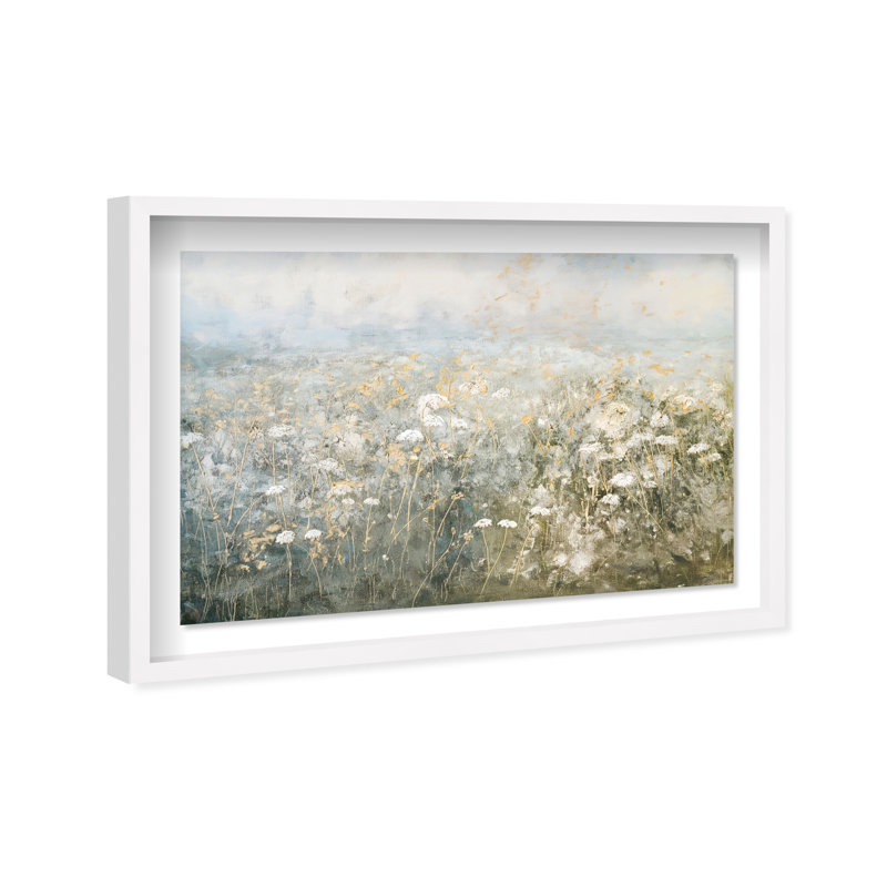 Meadow Veil Shadowbox Floral & Botanical Print by Oliver Gal, Black Frame, 15 x 10, 37.5"H x 55.5"W, White Frame