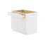 Meuble bas de cuisine à tiroirs avec 2 portes, à monter soi-même, 61 cm de profondeur x 91 cm de largeur x 88 cm de hauteur, blanc-118486843