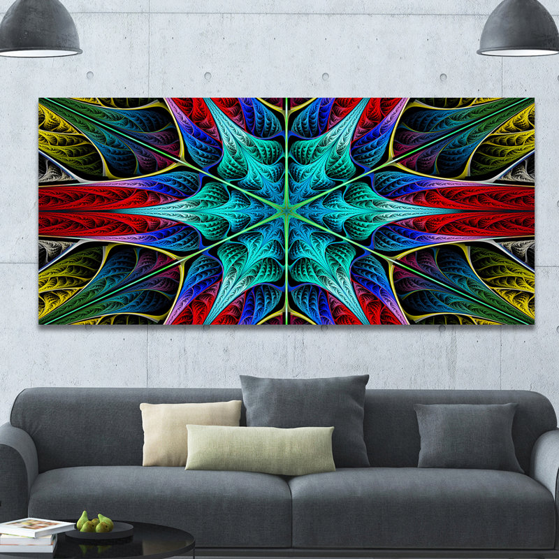 « incandescenting fractal fleuri layers », impression sur toile, H 20 po x l 20 po x P 1 po