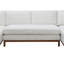 Canapé modulaire en chenille ivoire Valiant avec 4 coussins Valiant
