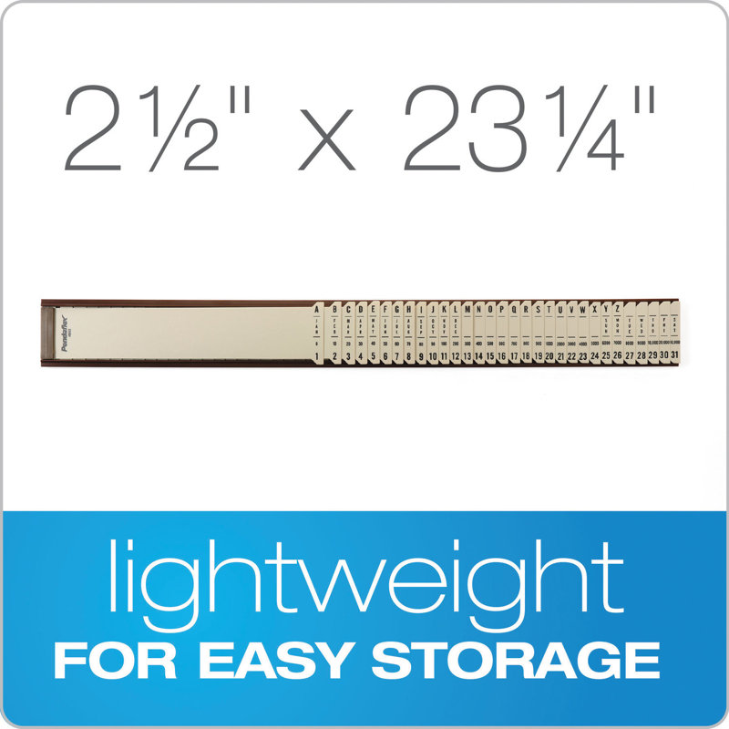 Pendaflex Beige Plastic 31-Compartment Indexed Sorter